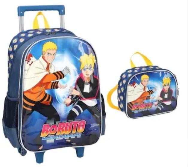 Imagem de Kit Mochila De Rodinha + Lanch Luxcel Boruto