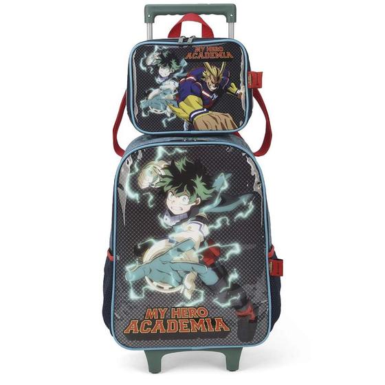 Imagem de Kit Mochila De Rodinhas Com Lancheira My Hero Academia Luxcel