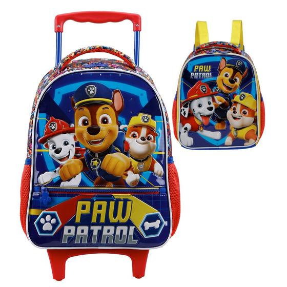 Imagem de Kit Mochila de Rodinhas e Lancheira PATRULHA CANINA 11800