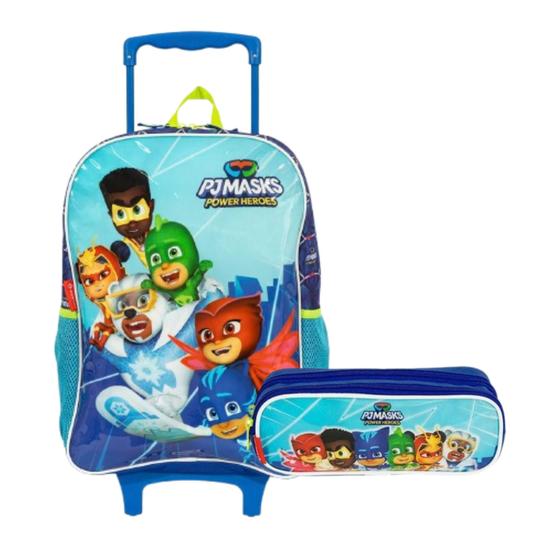 Imagem de Kit Mochila de Rodinhas Pj masks Power Heroes