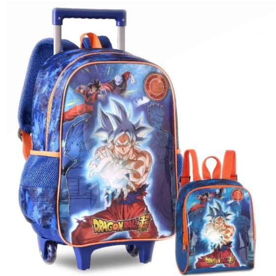 Imagem de Kit Mochila Dragon Ball de Carrinho Lancheira Térmica - Clio Style