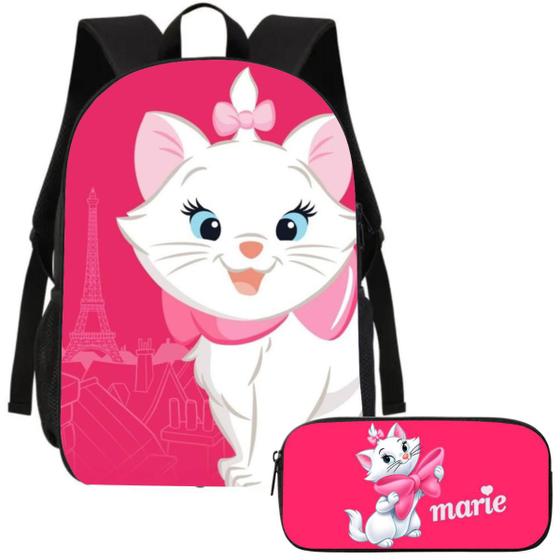 Imagem de Kit Mochila e Estojo Escolar Marie Volta as Aulas