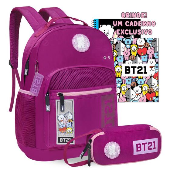 Mochila escolar bts feminina on sale