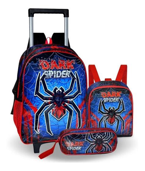 Kit Mochila Escolar Homem Aranha Spider Lancheira E Estojo Menor preço em Kit Mochila Escolar Homem Aranha Spider Lancheira E Estojo