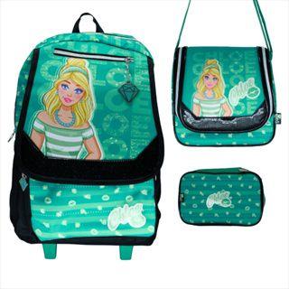 Imagem de Kit Mochila Escolar Infantil Chloe Com Lancheira e Estojo