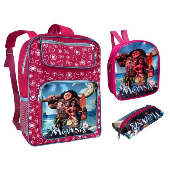 Imagem de Kit Mochila Escolar Infantil Costa Lancheira Personagens