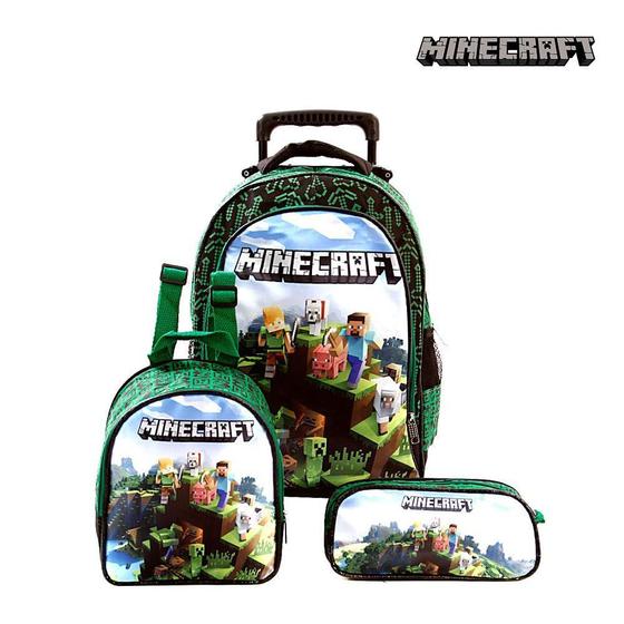 Mochila escolar minecraft best sale