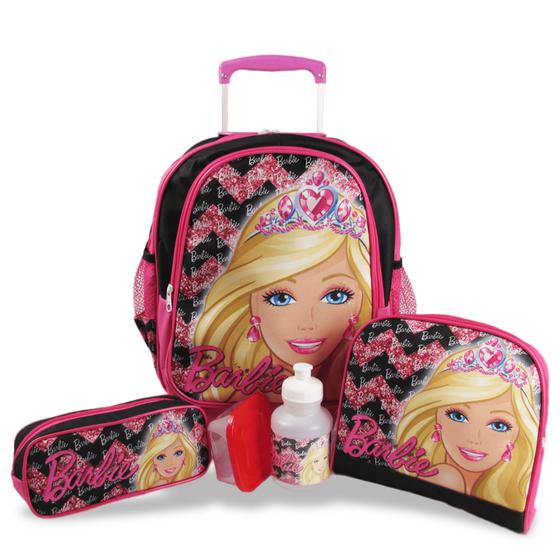 Kit Mochila Infantil Barbie Mochila Escolar Barbie Kit Mochila