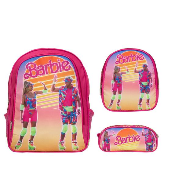 Imagem de Kit Mochila Escolar Menina Barbie Passeio Costas Tam G Aulas