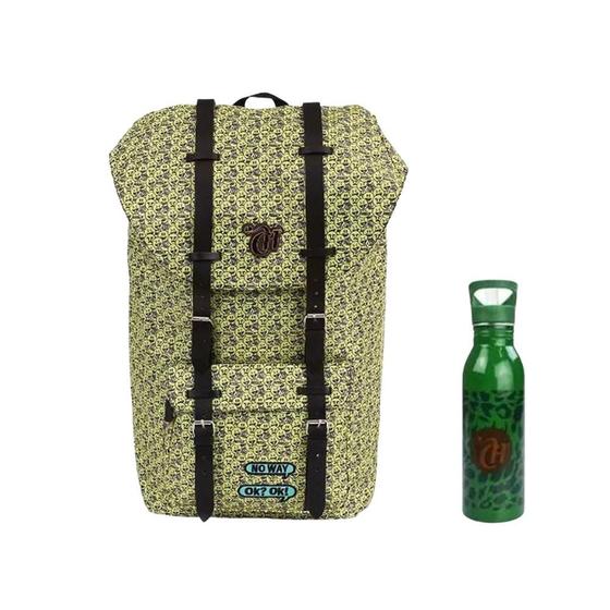 Imagem de Kit Mochila + Garrafa Capricho Camping Emoticons 48939