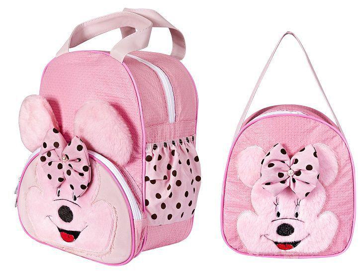 Imagem de Kit Mochila Infantil Cachorro Azul P + G Bebê Escolar