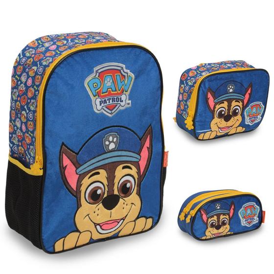 Imagem de Kit Mochila Infantil Com Lancheira Térmica Patrulha Canina