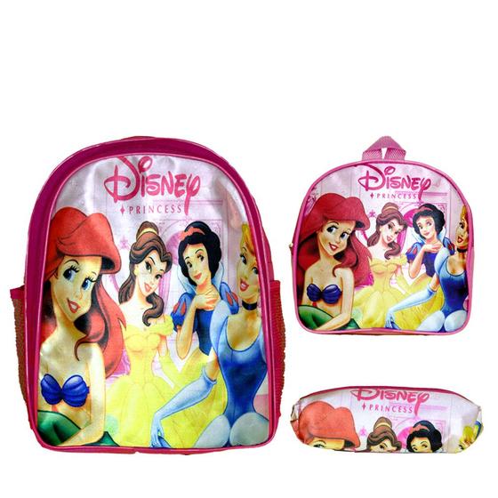 Imagem de Kit Mochila Infantil Escolar Feminina Princesas Creche Costa