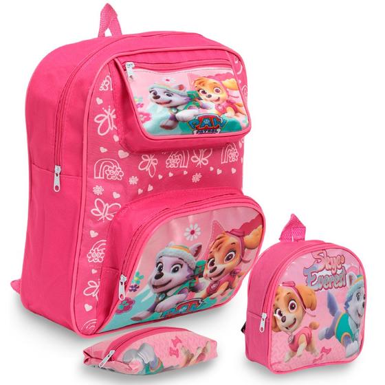 Imagem de Kit Mochila Infantil Feminina Patrulha Canina Skye Everest