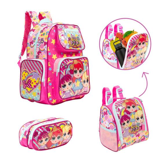 Imagem de Kit Mochila Infantil LOL Surprise Costas Envio Imediato