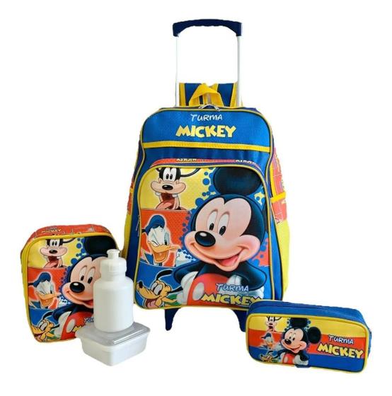 Kit Mochila Infantil Turma Do Mickey Rodinhas M Meninos F5 - proprio Imagem de Kit Mochila Infantil Turma Do Mickey Rodinhas M Meninos F5