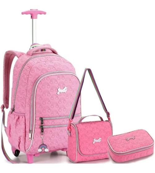 Kit Mochila Juvenil Estojo e Lancheira Just Matelassê Denlex Menor preço em Kit Mochila Juvenil Estojo e Lancheira Just Matelassê Denlex