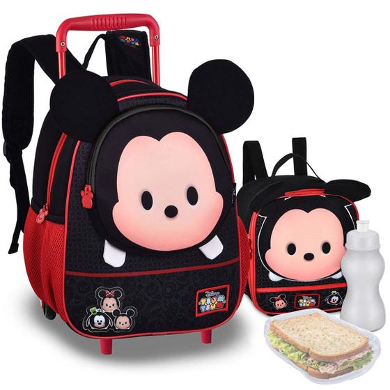 Imagem de Kit Mochila Lancheira Pets Disney Oficial Tsum Tsum Licenciada