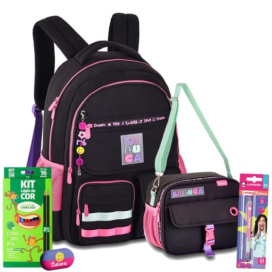 Imagem de Kit Mochila Lancheira Térmica Oficial Luluca Youtuber 2025
