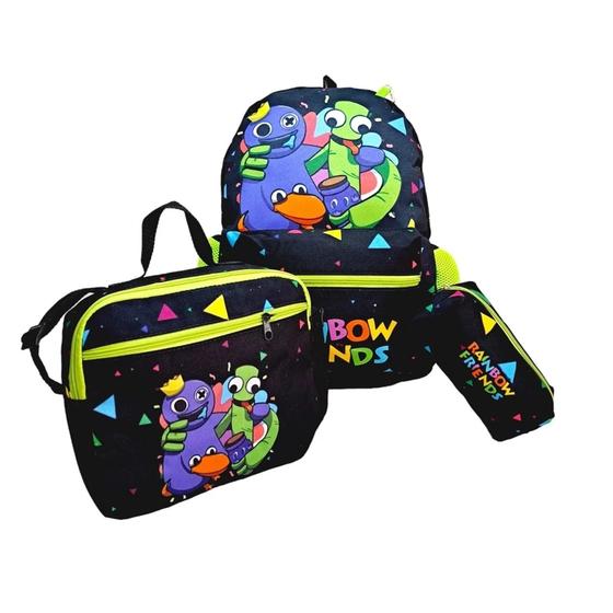 Imagem de Kit Mochila Rainbow Friends de Costas com Lancheira e Estojo