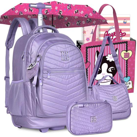 Kit Mochila Rb Rebecca Bonbon Escolar Carrinho Rodinha de Carrinho Menor preço em Kit Mochila Rb Rebecca Bonbon Escolar Carrinho Rodinha de Carrinho