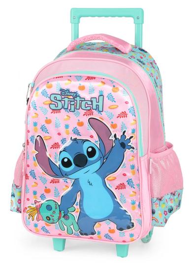 Imagem de Kit Mochila Rodinha Lanch Estojo T Stitch Disney Luxcel