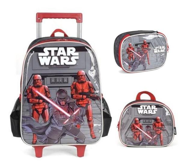 Kit Mochila Rodinha Lancheira E Estojo Box Star Wars Luxcel - Kit ...