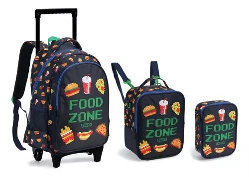 Imagem de Kit Mochila Rodinha Lets Play Video Game + Estojo Lancheira