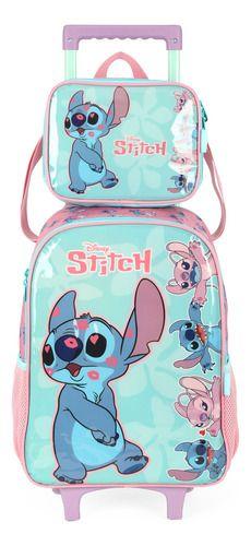 Imagem de Kit Mochila Rodinhas E Alça Nas Costas Original Stitch