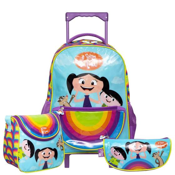 Imagem de Kit Mochila Show da Luna Lancheira Estojo Meninas Escolar - Yins