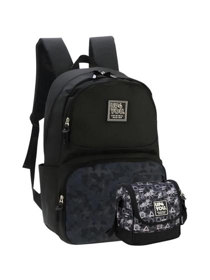 Imagem de Kit Mochila Up4You Preto Notebook+Lancheira Térmica Conjunto