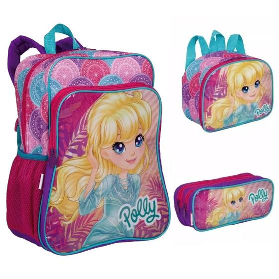Kit Mochilete Mochila Polly Pocket Escolar Infantil Meninas - Sestini ...