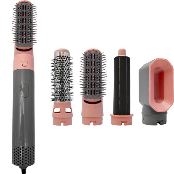 Imagem de Kit Modelador 5 em 1 Escova e Secadora para Transformar Seu Cabelo