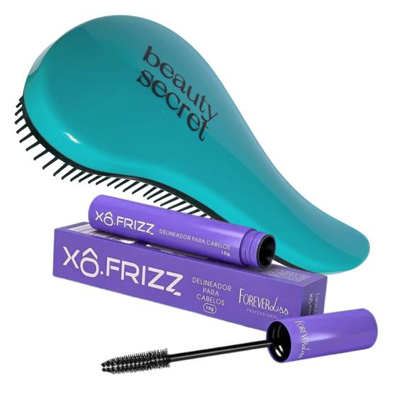 KIT Modelador de Fios Forever Liss Xô Frizz + Escova Magica Menor preço em KIT Modelador de Fios Forever Liss Xô Frizz + Escova Magica