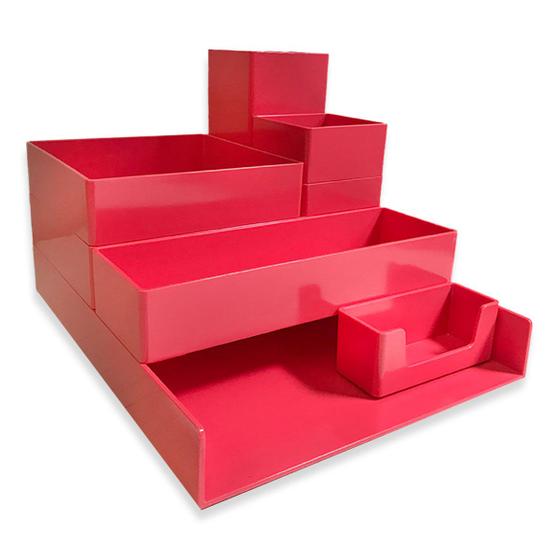 Imagem de Kit Modular Multiuso Prime Organizador 8 Peças Escritório