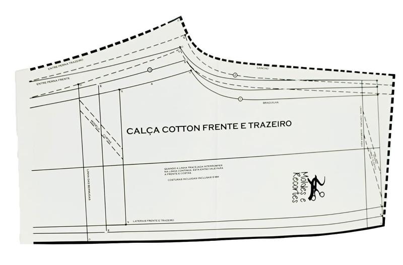 Imagem de Kit Molde Malha Agasalho - Gabarito - Modelagem