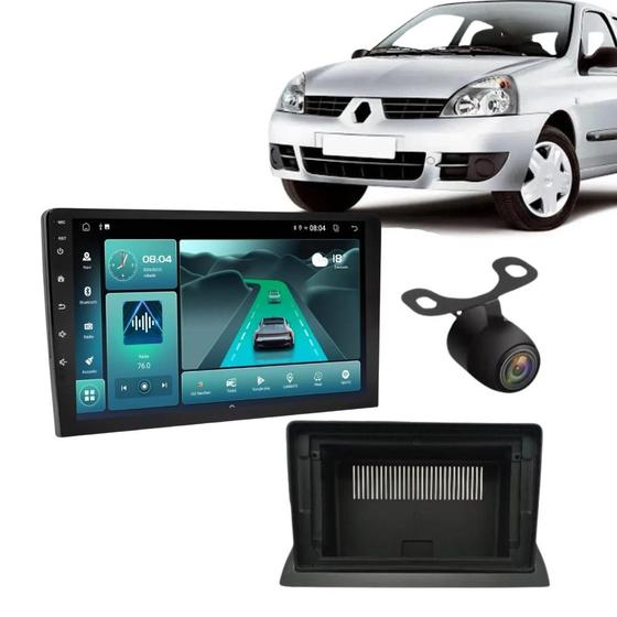 Imagem de KIT MOLDURA 9" RENAULT CLIO G2 1998 à 2005 e CENTRAL DE MULTIMIDIA ANDROID