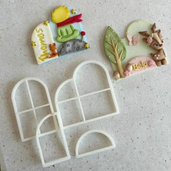 Imagem de Kit Moldura 9cm para Biscoito Cha Bebe