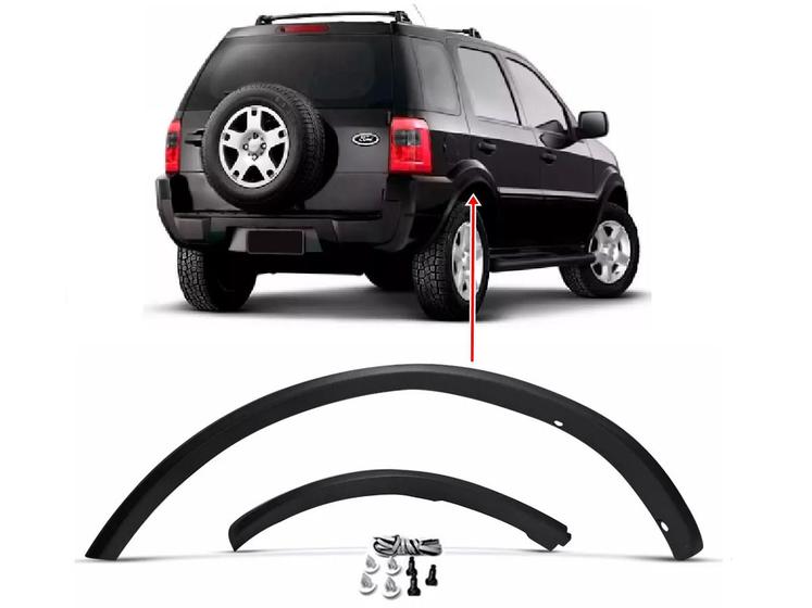 Kit moldura paralama parachoque ecosport traseiro direito - KARINA ...