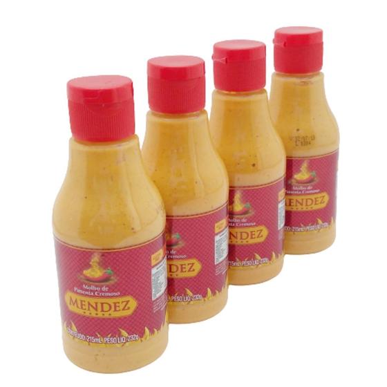 Imagem de Kit Molho de Pimenta Mendez 215ml 04 Cremosa Tradicional