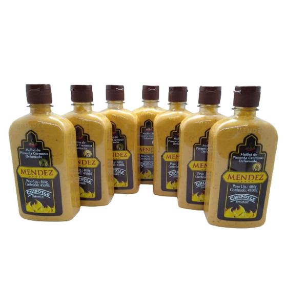Imagem de Kit Molho Pimenta Mendez 450ml 07 Cremosa Defumada Chipotle