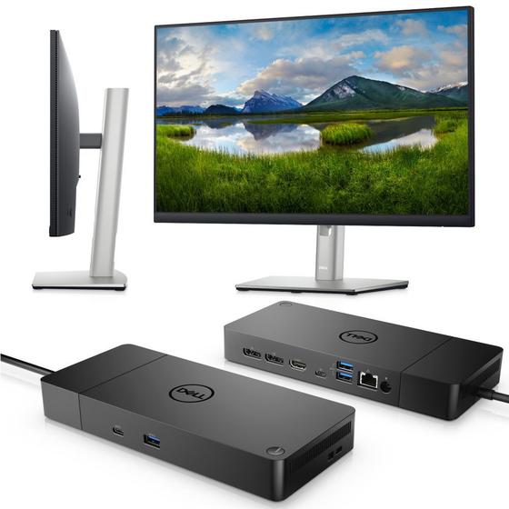 Kit Monitor 23.8" Dell P2422H + Dock Station WD19S Menor preço em Kit Monitor 23.8" Dell P2422H + Dock Station WD19S