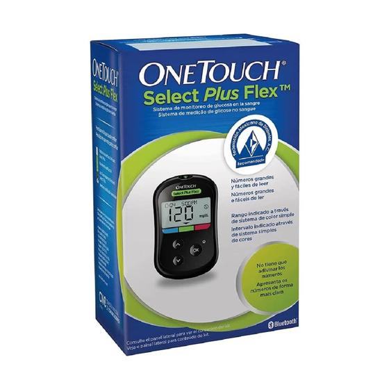 Imagem de Kit Monitor de Glicemia One Touch Select Plus Flex