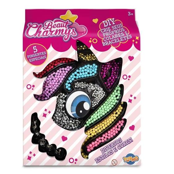 Imagem de Kit Monte E Decora Pulseira Unicornio Beaut Charmys Toyng