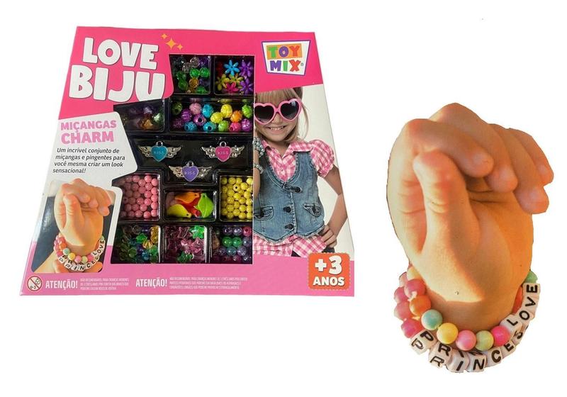 Imagem de Kit Monte E Decora Pulseiras Elástico Infantil Brinquedos Co