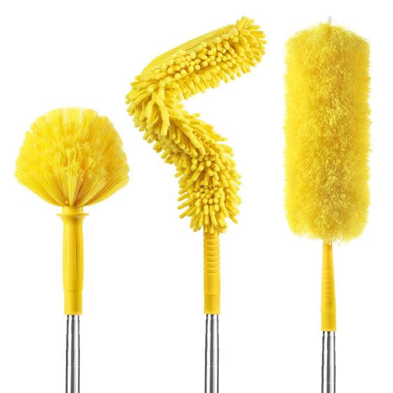 Imagem de Kit Mop Duster Newliton 3 em 1 - Alcance de 5 a 9m com Poste Extensor