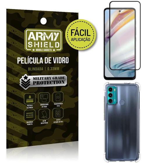 Imagem de Kit Moto G60 Película 3D Fácil Aplicação+Capa Anti Impacto