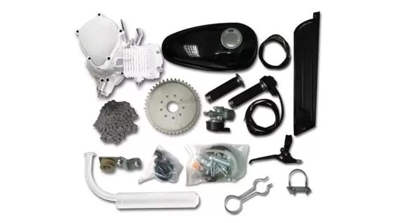 Imagem de Kit Motor 2 Tempos 80cc Gasolina Bicicleta Prata 