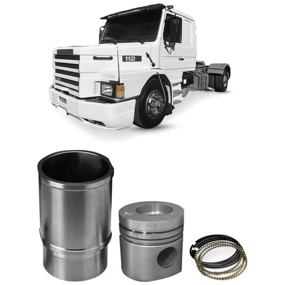 Imagem de Kit Motor Camisa Pistão Anel Motor DSC11 Scania T112 81 a 91