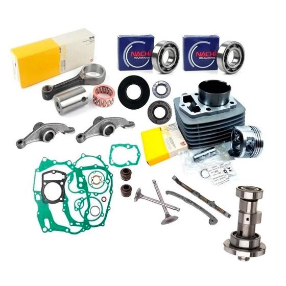 Imagem de Kit Motor Compl Cbx Xr 200 Strada Biel Junt Rolem Valvu Coma